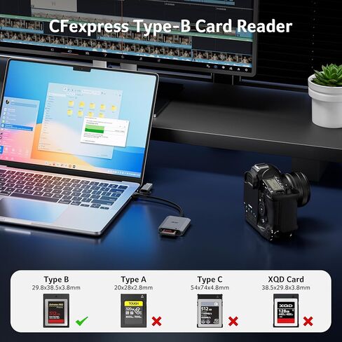 حزمة قارئ بطاقات Acer CFexpress Type B مع محول USB C إلى HDMI in Kuwait