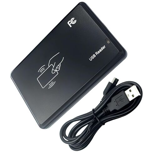 قارئ بطاقات M1، قارئ/كاتب 13.56 ميجا هرتز، توصيل وتشغيل USB، 4.3 × 3.1 × 1.2 بوصة in Kuwait