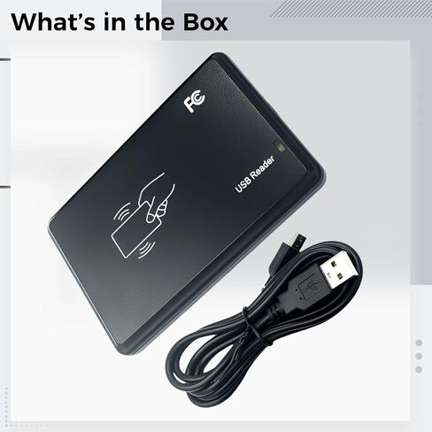 قارئ بطاقات M1، قارئ/كاتب 13.56 ميجا هرتز، توصيل وتشغيل USB، 4.3 × 3.1 × 1.2 بوصة in Kuwait