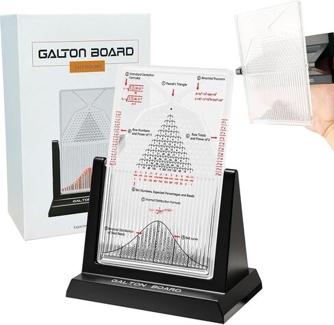 Galton Board, Desk Galton Board Probability Demonstration Model with Bell Curve, Physics Lab Teaching Tool for Normal and Random Distribution, STEM Education in Kuwait