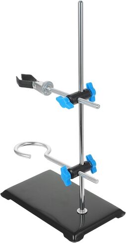 Operitacx Portable Mini Laboratory Iron Stand 30cm High with Cross Clamp Holder for Chemistry Experiments, Laboratory Grade Metalware for Scientific Use Assorted style in Kuwait