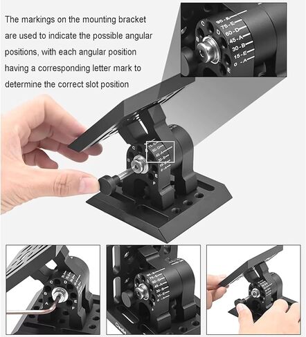 Optical PositioningSliding Table, 2,97in Bracket Installation Plate, Multi-Angle Adjustable, Aluminum Alloy Material, M6 Mounting Holes, for Production Machinery, Optical Laboratory in Kuwait