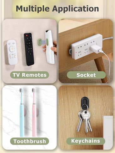 Remote Control Holder Wall Mount, 5 Pcs Drill-Free Magnetic Remote Control Holder for TV Fan Air Conditioner Remotes RV Storage and Organization (Multicolored) in Kuwait