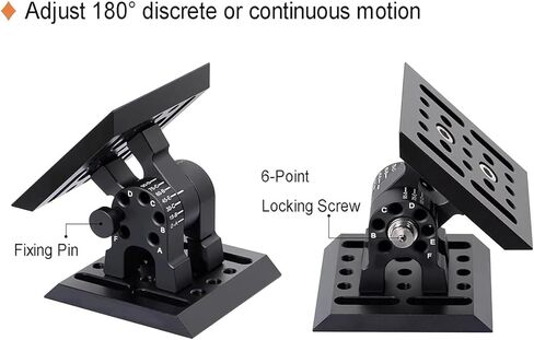 Optical PositioningSliding Table, 2,97in Bracket Installation Plate, Multi-Angle Adjustable, Aluminum Alloy Material, M6 Mounting Holes, for Production Machinery, Optical Laboratory in Kuwait