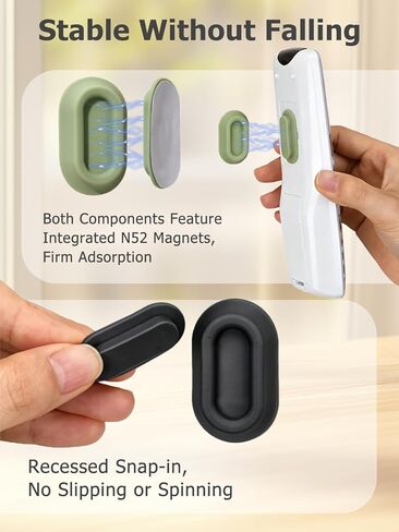 Remote Control Holder Wall Mount, 5 Pcs Drill-Free Magnetic Remote Control Holder for TV Fan Air Conditioner Remotes RV Storage and Organization (Multicolored) in Kuwait