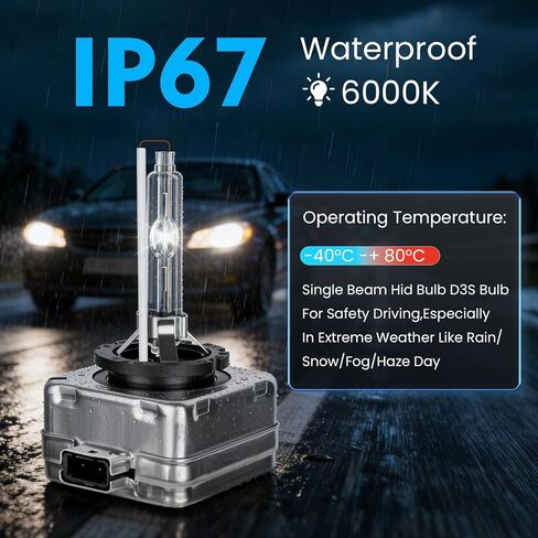 Set of 2 HID Headlight Ballast W/Igniter & D3S Bulb for Ford Mustang Edge Escape Explorer for F-150 Flex Taurus Xenon Ballast Control Module Replace 8A5Z-13C170-A DL3Z-13C170-A Bulb 7L7Z-13N021-A in Kuwait