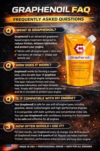 Graphene Engine Treatment – Friction Modifier, Wear Protection, Heat Reduction – High Performance Lubrication (16 oz) in Kuwait