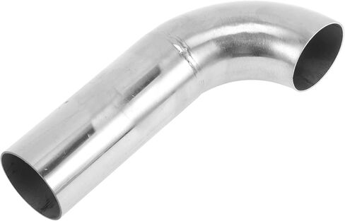 Motoforti 1.625" OD 90° Mandrel Bend Elbow 4" Length T304 Stainless Steel Exhaust Tube Piping Polishing l Extended Pipe for Welding Stair Handrail HVAC in Kuwait