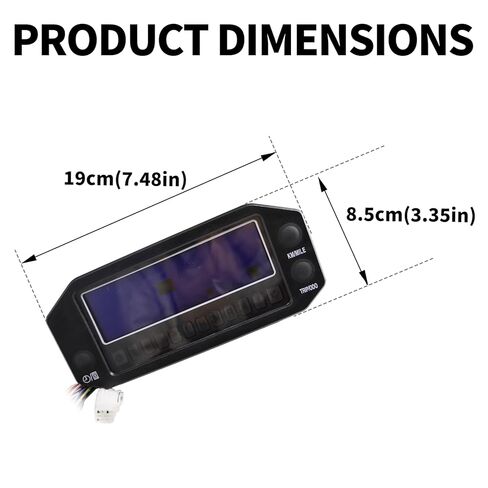 لوحة عداد السرعة الرقمية EFI من JGMOTO لجهاز Hisun MSU HS500UTV HS700UTV YS700 & Massimo 500 700 UTV - مقياس متعدد الوظائف، السرعة، الأميال، مستوى الوقود، مقاوم للماء، سهل التركيب بنفسك in Kuwait