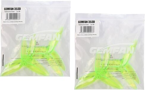 8 أزواج من دعامات المروحة Gemfan 353D ذات 3 شفرات مع 1.5 مم/3 فتحات لطائرة السباق بدون طيار FPV مقاس 3.5 بوصة in Kuwait