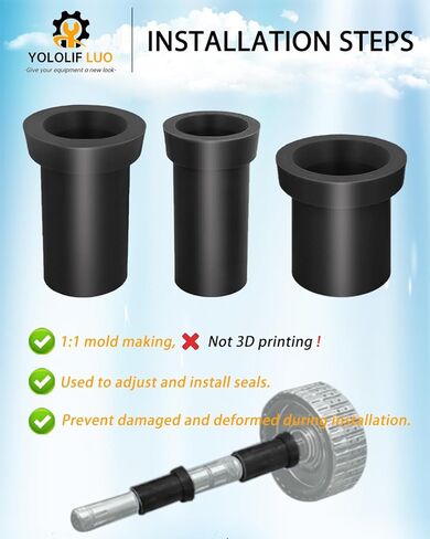 10R80 Transmission Tools, Transmission Seal Installer Kit Compatible with 10R80 Transmission, Black 3 Pack(Not 3D Printing) in Kuwait