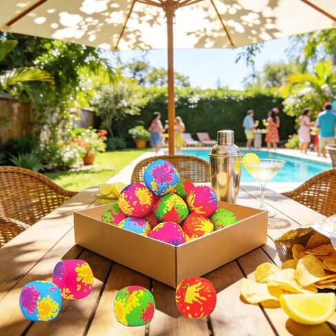 Irrmshr 20 Pack 2" Water Splash Balls Bomb,Absorbent Water Ball,Outdoor Water Fight Game Activities for Beach Pool,Summer Beach Soaking in Kuwait