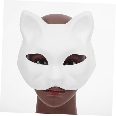 ERINGOGO 1 Set Decorative Set DIY Unfinished Half Face Animal Mask Kit with Versatile Decoration Options for Masquerade Parties and Cosplay Events Comfortable Fit for Creative Expression in Kuwait