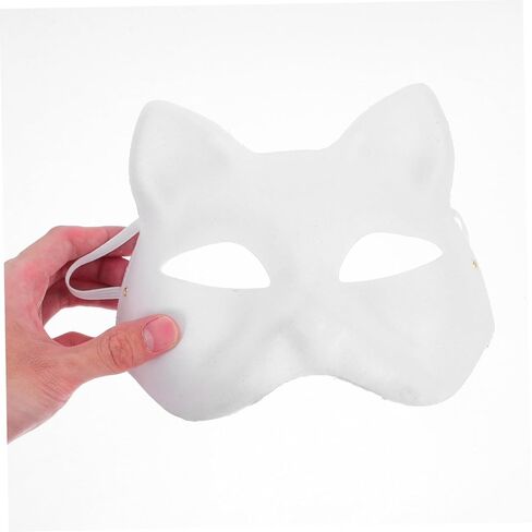ERINGOGO 1 Set Decorative Set DIY Unfinished Half Face Animal Mask Kit with Versatile Decoration Options for Masquerade Parties and Cosplay Events Comfortable Fit for Creative Expression in Kuwait