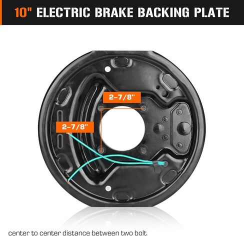 4Pcs 10" x 2-1/4" Self-Adjusting Electric Trailer Brake Assemblies for 3,500lbs, Left and Right in Saudi Arabia