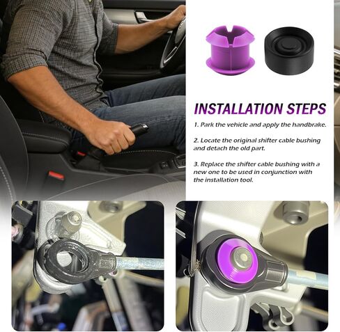 Transmission Shifter Bushing Kit,OEM 3382002370 Car Shift Cable Bushing Repair Kit Compatible with Kia Honda Chrysler,Essential Car Shifter Cable Bushings with Installation Tools in Kuwait
