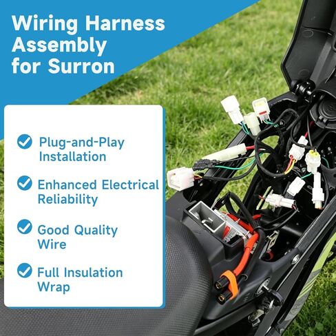 EOPOAYI استبدال مجموعة أدوات تسخير الأسلاك الرئيسية الكاملة لـ Surron Light Bee X S LBX الدراجة الترابية الكهربائية، مجموعة تسخير الأسلاك لـ Sur Ron L1E Ebike Segway X160 X260 E Ride Pro SS E أجزاء الدراجة in Kuwait