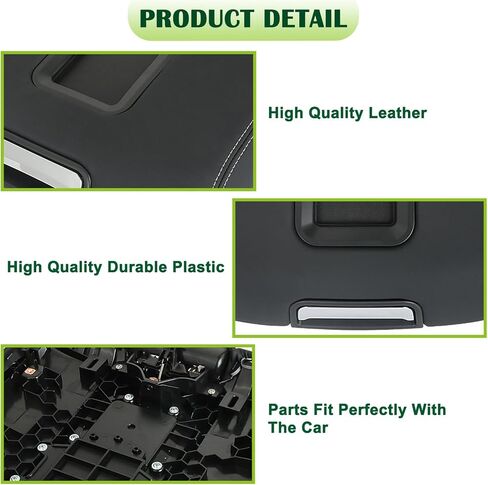 Center Console Armrest Lid w/o Steel Bracket Black Compatible with 2014-2020 Chevrolet Chevy Avalanche Silverado Suburban Tahoe GMC Sierra Yukon XL Replaces 0227083AA in Kuwait