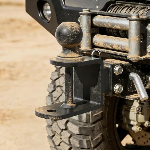 1-1/4 بوصة ATV UTV وصلة مقطورة 3 في 1 حامل كروي للسحب مع كرة 2 بوصة مصنفة 3,500 رطل مع دبوس 1/2 بوصة لملحقات ATV UTV in Kuwait