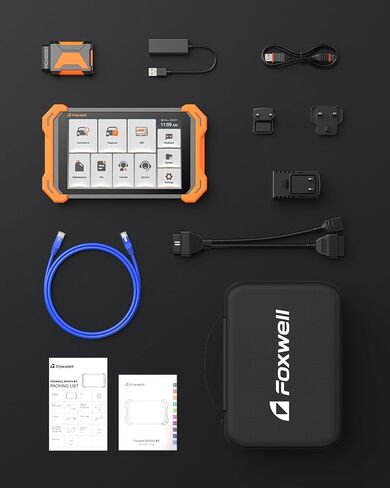 FOXWELL NT919BT All System Diagnostic Tool - Automotive Bidirectional Scan Tool, 3000+ Active Tests, 34 Maintenances, ECU Coding, CAN FD & DoIP, Lifetime Free Update, Car OBD2 Scanner for 140+ Brands in Kuwait