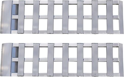 GEN-Y Hitch Aluminum Loading Ramps - Set of Two 40-Inch x 11-Inch Ramps for ATVs, Motorcycles, Mowers, Carts, and Sheds - 1,200 LBS. Combined Capacity with Serrated Rungs in Kuwait