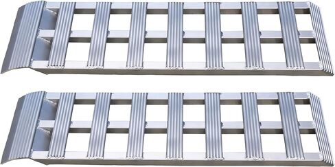 GEN-Y Hitch Aluminum Loading Ramps - Set of Two 40-Inch x 11-Inch Ramps for ATVs, Motorcycles, Mowers, Carts, and Sheds - 1,200 LBS. Combined Capacity with Serrated Rungs in Kuwait