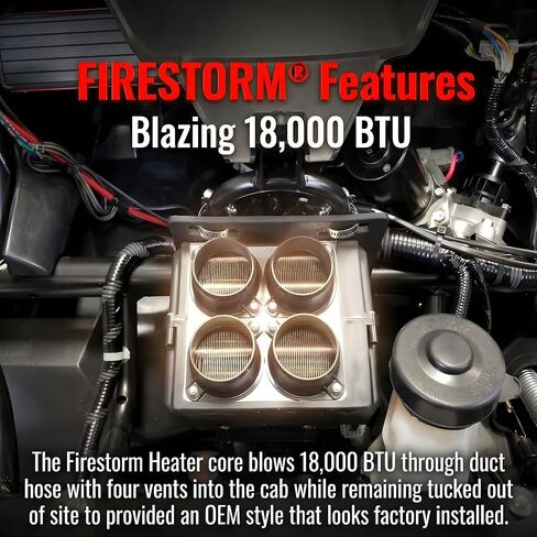 سخان الكابينة FIRESTORM® UTV يناسب 2017-2026 Can-Am Maverick X3. 18000 وحدة حرارية بريطانية من الحرارة المشتعلة وملاءمة مخصصة على طراز OEM. in Kuwait