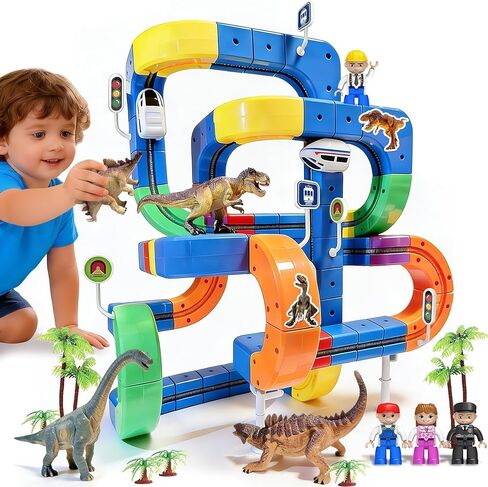 3D Gravity-Defying Electric Train Set – 140 Pcs DIY Flexible Cube Track, Build Any Track You Imagine, Safe & Durable STEM Toy for Kids 3-12, Encourages Creativity & Problem-Solving in Kuwait
