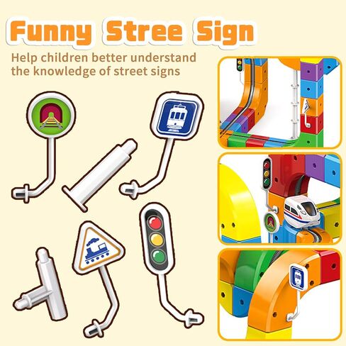 3D Gravity-Defying Electric Train Set – 140 Pcs DIY Flexible Cube Track, Build Any Track You Imagine, Safe & Durable STEM Toy for Kids 3-12, Encourages Creativity & Problem-Solving in Kuwait
