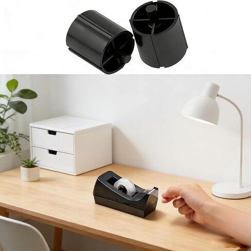 4 PCS Core Replacement Tape Holder Accessories, Universal Tape Dispenser Core for 1 Inch Spindle Office Desktop Tape Dispensers, Black Desktop Tape Hub Replacement for Home Office in Kuwait