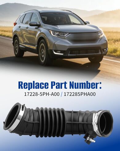 Engine Air Intake Hose with Clamps Fit for Honda CR-V 2.4L 2017 2018 2019 Air Filter Hose Set Replace 172285PHA00 17228-5PH-A00 in Kuwait