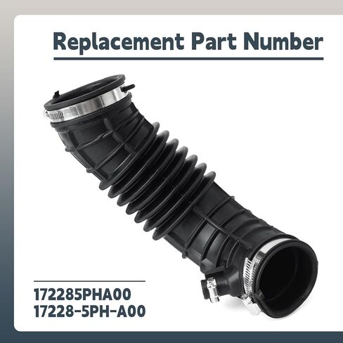 خرطوم مدخل المحرك 17228-5PH-A00 متوافق مع Honda CR-V 2.4L 2017 2018 2019 أنبوب السحب مع المشابك، يستبدل 172285PHA00 in Kuwait