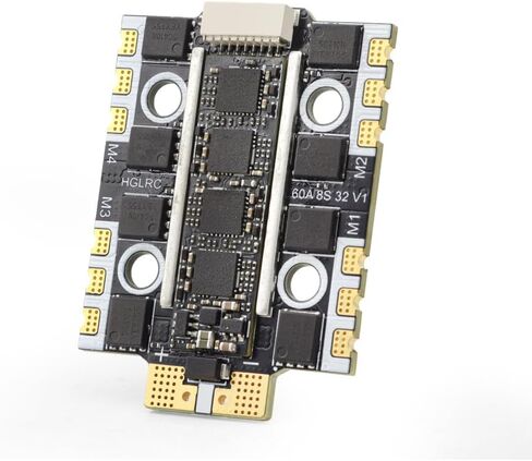 HGLRC 60A BL32 8S M3 3-8S MINI 4IN1 ESC، يدعم DShot300 / DShot600 / Oneshot/PWM لطائرة سباق FPV بدون طيار حرة in Kuwait
