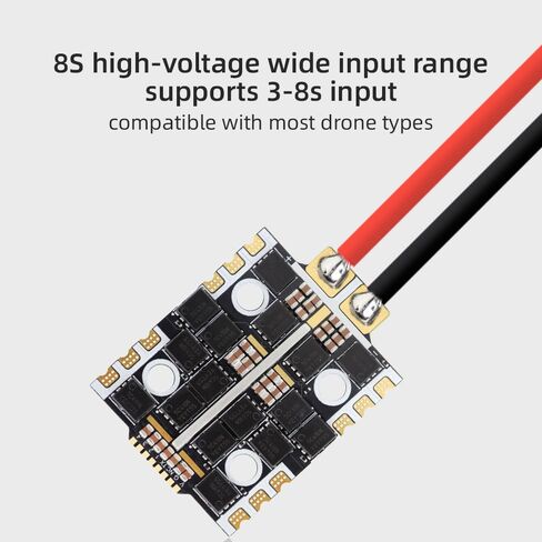 HGLRC 60A BL32 8S M3 3-8S MINI 4IN1 ESC، يدعم DShot300 / DShot600 / Oneshot/PWM لطائرة سباق FPV بدون طيار حرة in Kuwait