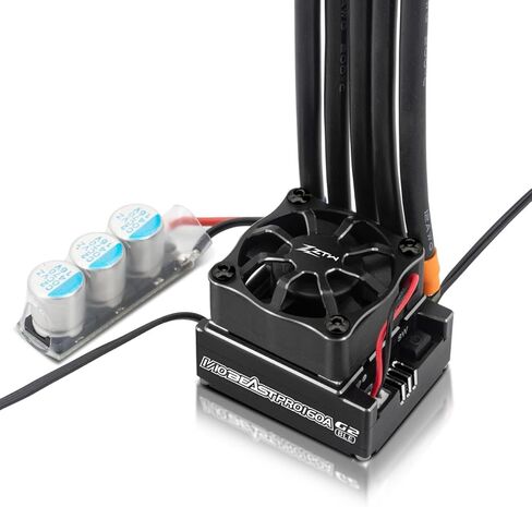 ZTW Beast PRO G2 160A ESC for 1/10 RC Car 32-Bit Bluetooth APP Programmable Brushless Speed Controller Sensored Sensorless 2-3S 6V/7.4V 4A BEC for Touring Drift On-Road Racing in Kuwait