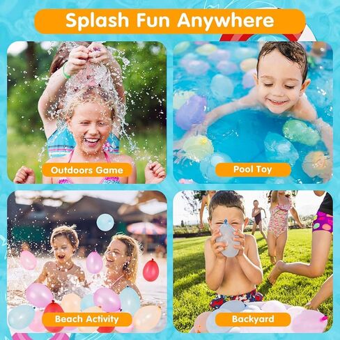500PCS Water Balloons Bulk without Refill Kits,Small Water Balloon for Summer Splash Fun,Party Air Balloons for Wedding Birthday Graduation Anniversary Carnival Games Decoration in Kuwait