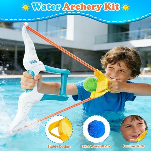 Water Balloon Launcher Slingshots for Kids with 12 Pcs Reusable Water Balloons Pool Toys for 3-10 Years Old Boys & Girls Outdoor Backyard Water Games Beach Toy in Kuwait