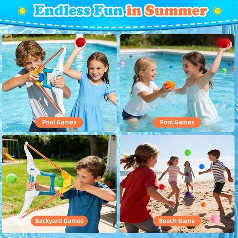 Water Balloon Launcher Slingshots for Kids with 12 Pcs Reusable Water Balloons Pool Toys for 3-10 Years Old Boys & Girls Outdoor Backyard Water Games Beach Toy in Kuwait