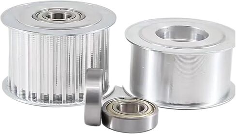 Belt Tensioner HTD 8M 22T/24T/25T/30Teeth Idler Pulley Tensioner Bore 10-25mm Fit Belt Width 15/20/25/30/40mm Bearing Guide Synchronous Wheel(Bore 10mm No teeth/32mm (for belt 30mm)) in Kuwait