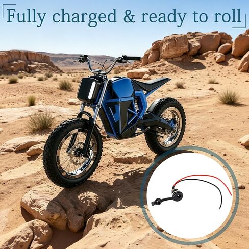منفذ شحن سكوتر كهربائي لصواريخ Razor MX125 Dirt Rocket، Dynacraft، Hover-1، Jetson، Swagtron، مقبس شاحن بطارية بديل 6 فولت أو 12 فولت in Kuwait