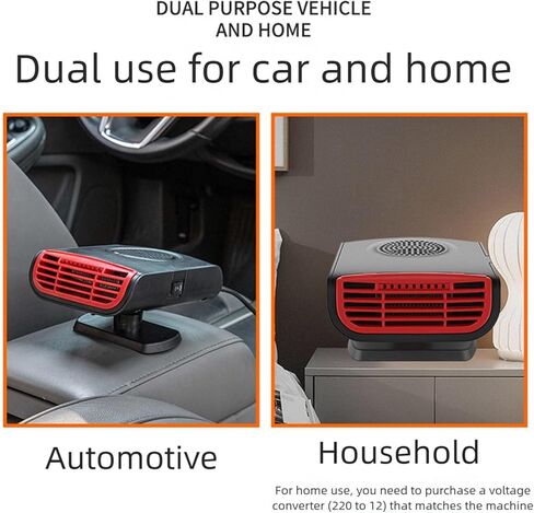 Vehicle Heating Cooling Fan Windshield Defogger Demister Defroster Car Heater Adhesive Electric Heater Cooling Fan Windshield Demist in Kuwait