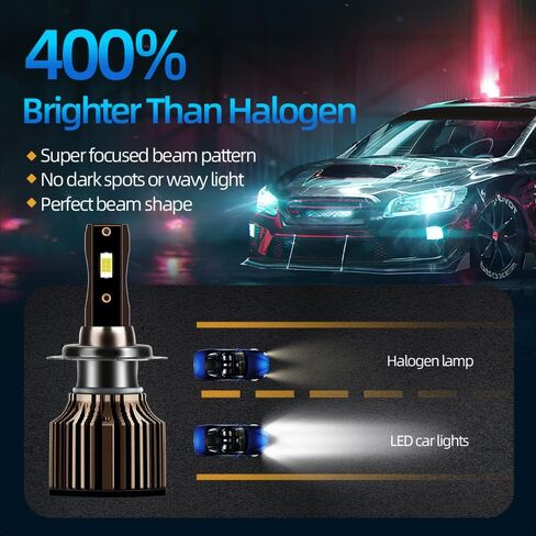 For BMW X3 2004 2005 2006 2007 2008 2009 2010 2011 2012 2013 2014 High Low Beam Fog Light, Hi-Low Beam Fog Lights, 30000LM 400% Brighter Lightness, Plug and Play, 50,000+ Hours Lifespan, Pack of 6 in Kuwait