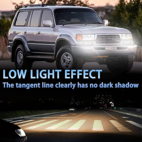 Switchback الأبيض / العنبر LED المصد الأمامي ضوء الضباب DRL / ميزة ضوء إشارة الانعطاف المتوافقة مع Toyota Land Cruiser FJ80 LC80 1991-1997 in Kuwait