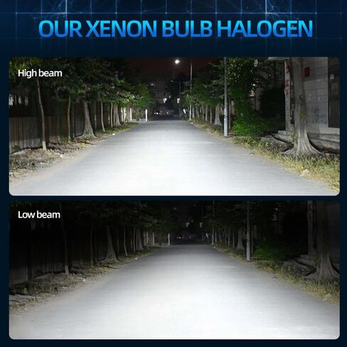 Fit For Fiat 500 2012 2013 2014 2015 2016 2017 2018 2019 High Low Beam Lights Bulbs, 9012 HIR2 Powersports Bulbs, 6000K White, 30000LM 400% Brightness, Plug and Play, Pack of 4 in Kuwait