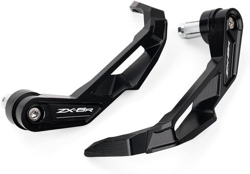 CNC Brake Clutch Lever Guards Fits for Kawasaki Ninja ZX6R 2019 20202 2021 2022 2023 2024 2025 2026, Bar End Handguard Protector for Ninja ZX-6R 636 ZX636 Accessories (Black) in Saudi Arabia