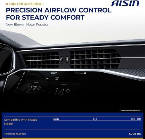 AISIN AFTERMARKET BMRZ-00124 مقاوم محرك منفاخ HVAC - متوافق مع Mazda CX-5 2013-2016 in Kuwait