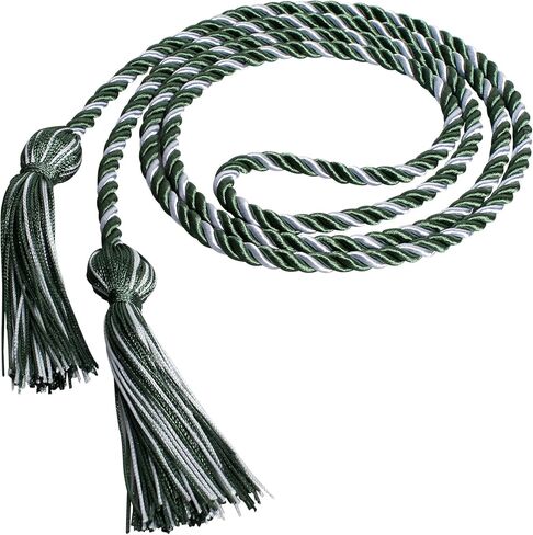 GraduationForYou Braided Honor Cords, Sky Blue Black in Kuwait