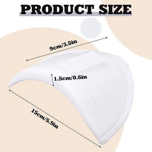 Qunclay 6 Pairs Shoulder Pads for Women Clothes No Sewing Required with Detachable Hook and Loop Clothing Anti Slip Tape Reusable Set in Shoulder Pads Soft Sponge Pad for Men Blazer Sewing Accessories in Kuwait