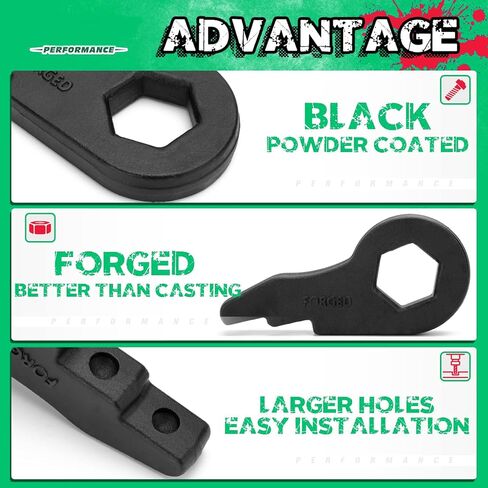 1-3" Torsion Bar Key for Silverado Sierra 1500, Adjustable Forged Torsion Lift Kits - Improve Truck's Look and Performance in Kuwait