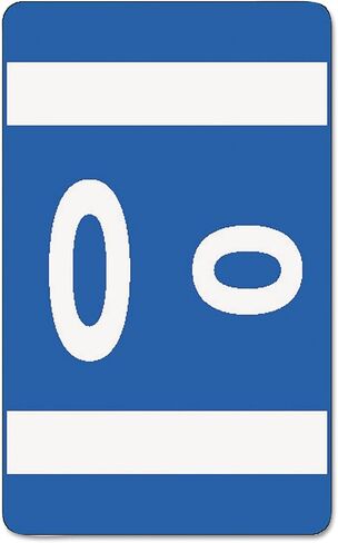 ملصق أبجدي مرمز بالألوان من Smead AlphaZ ACCS، O، أزرق داكن، 100 ملصق في كل عبوة (67185) in Saudi Arabia